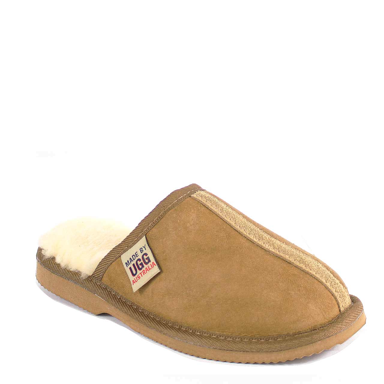 MB UGG Aussie Made, Twinface Sheepskin, Scuff Chestnut Womens