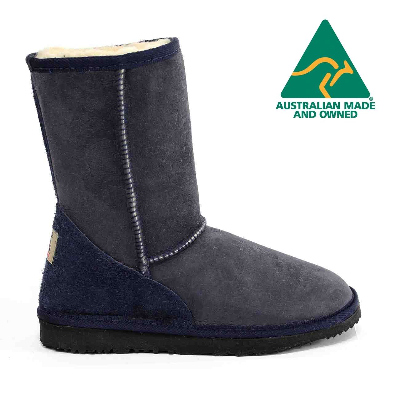 MB UGG Aussie Made, Twinface Sheepskin, Short Blue Womens