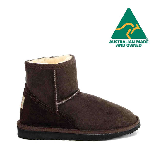 MB UGG Aussie Made, Twinface Sheepskin, Mini Chocolate Womens