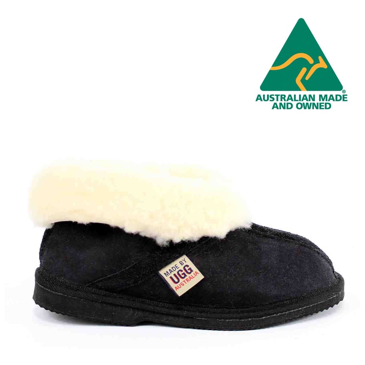 MB UGG Aussie Made, Twinface Sheepskin, Aussie Black Womens