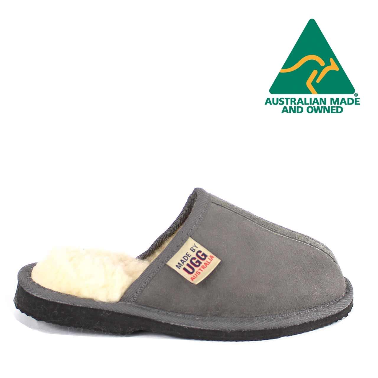 MB UGG Aussie Made, Twinface Sheepskin, Scuff Grey Mens