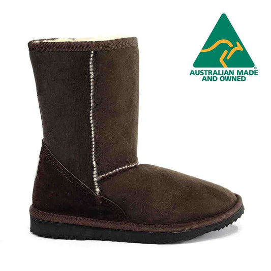 MB UGG Aussie Made, Twinface Sheepskin, Short Chocolate Womens