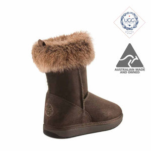 TIDAL 3/4 FOX CHOCOLATE BACK - UGG AUSTRALIA - MADE IN AUSTRALIA